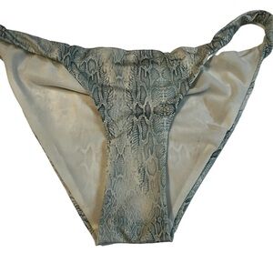 MONICA HANSEN Beachwear Bikini Bottoms Green Swirl Sz Medium Women